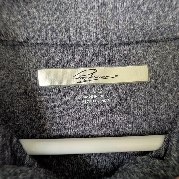 Greg Norman Collection Charcoal Quarter Zip Sweater - Picture 2 of 6